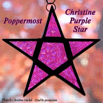 Poppermost "Christine Purple Star" cover art - photo © Christine Michel