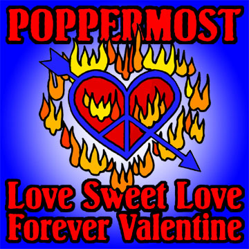 Poppermost "Love Sweet Love" and "Forever Valentine" cover art